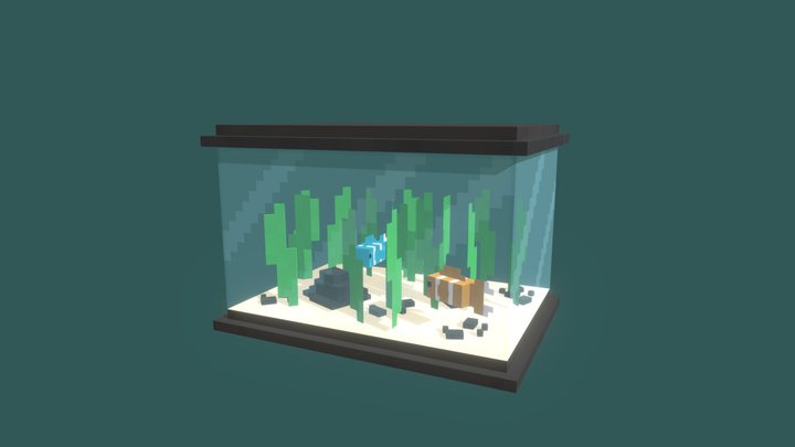 Minecraft Aquarium 3D Model