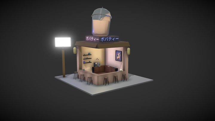 bobashop diorama 3D Model