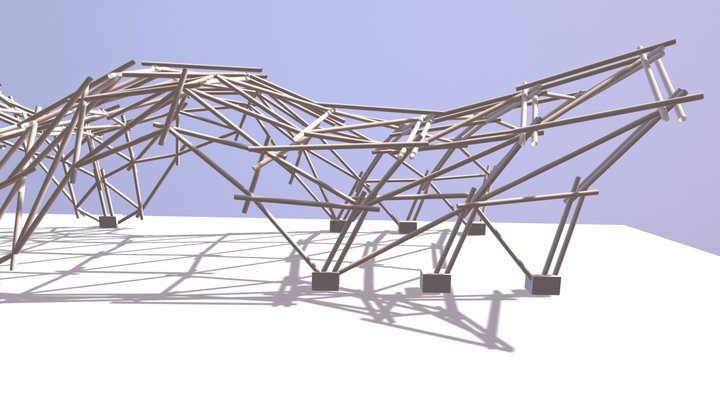 Bamboo Structure - Architecture Guatemala 3D Model