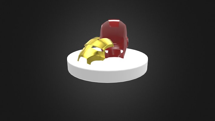 iron man helmet 3D Model