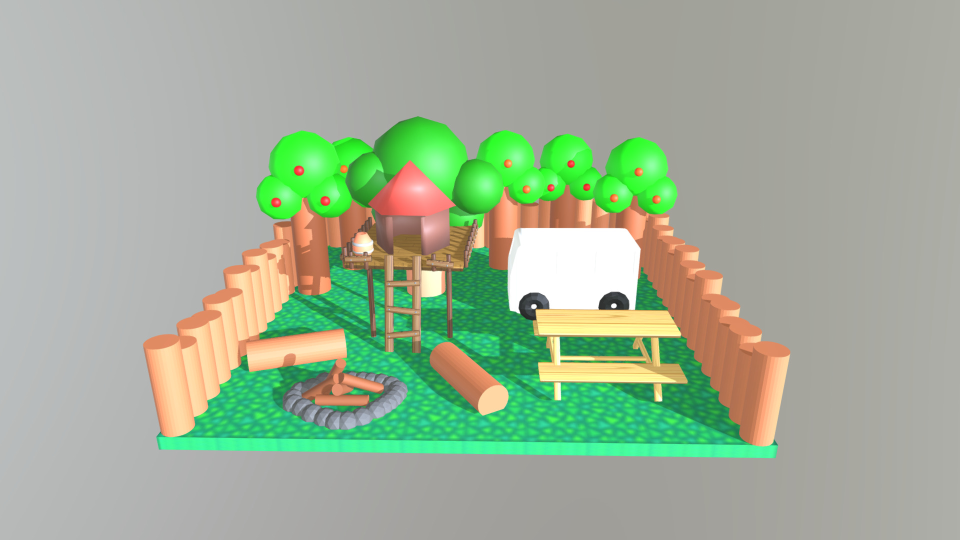 Campsite 0.5 - 3D model by Reyna Rosalia (@raykuma) [b7f8a0e] - Sketchfab