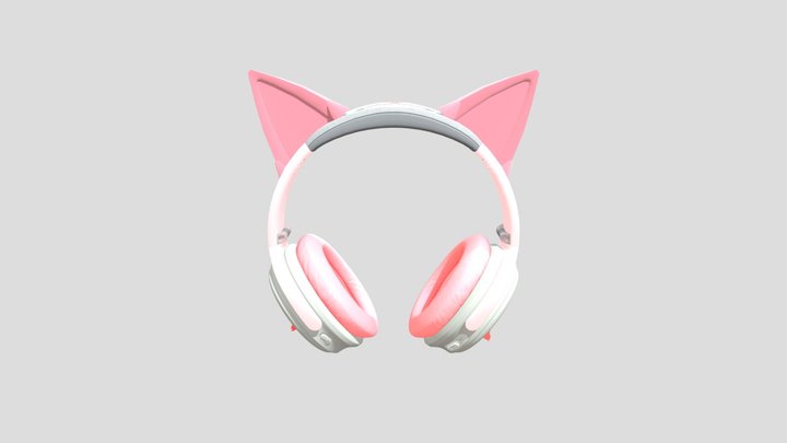 猫谷ここな 猫耳ヘッドホン 3D Model