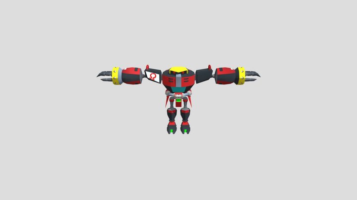 Sonic Heroes  3D Model E-123 Omega 3D Model