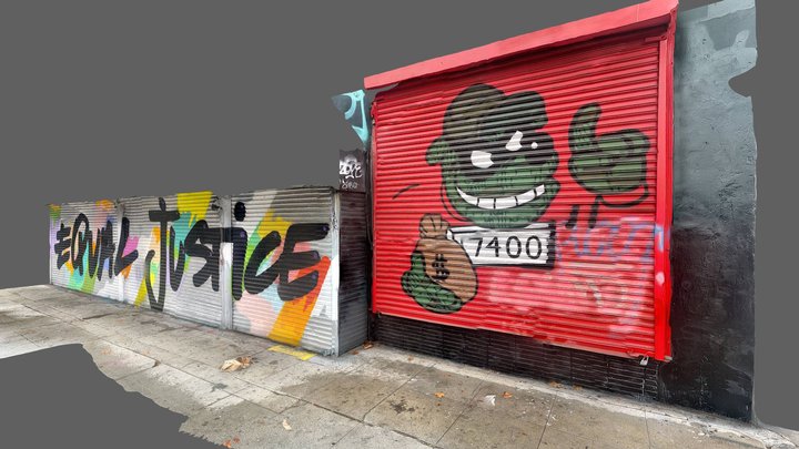 Street Art (iPhone Lidar scan) – Kostenloses 3D-Modell STL