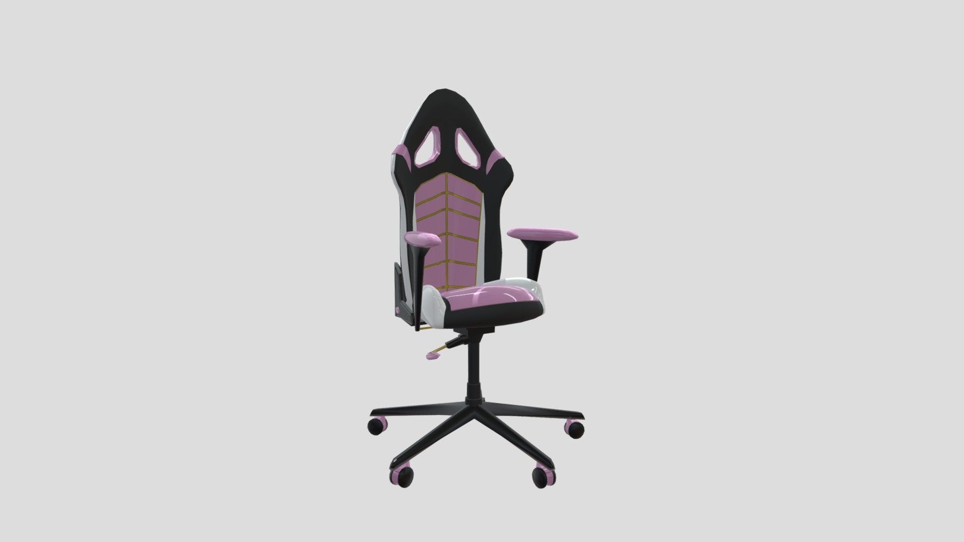 Realistic Custom Gaming Chair - 3D model by Genevieve Saunders ...
