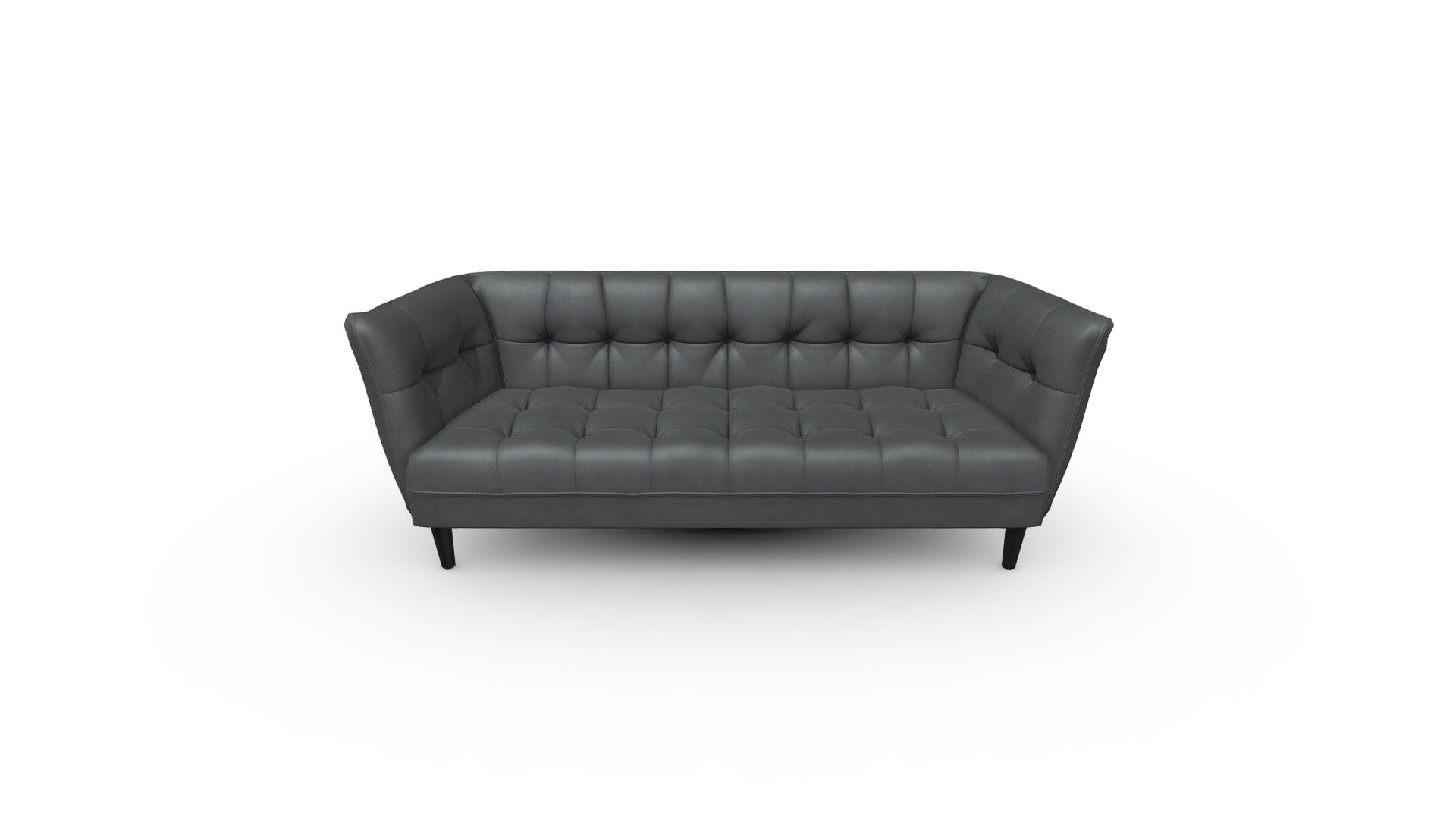 TM740_SOFA 3 PUESTOS JONNA TELA VIC GRIS OSCURO Buy Royalty Free 3D