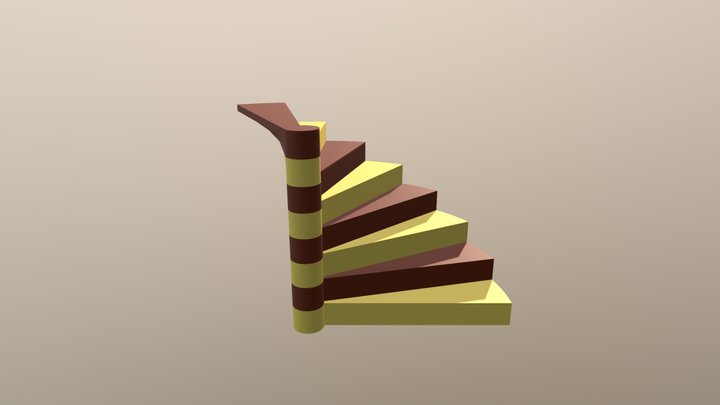 71 Escalier Noyau 3D Model