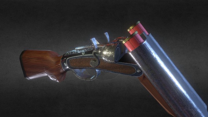 shotgun double barrel 3D Model