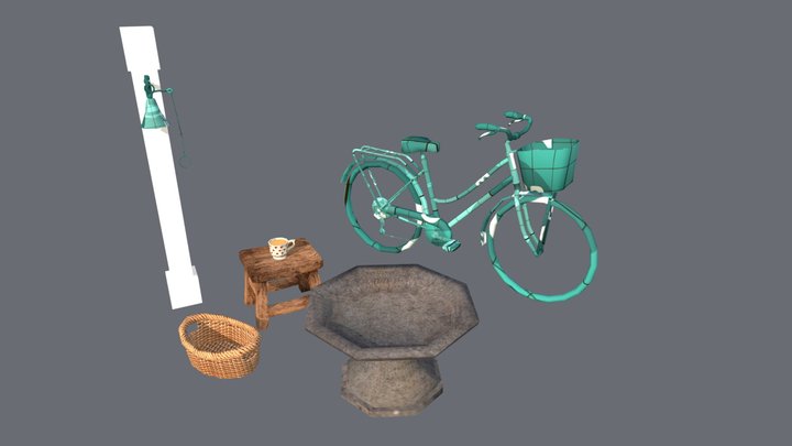 Grandma's house_Unwrap 2 more detailed props 3D Model