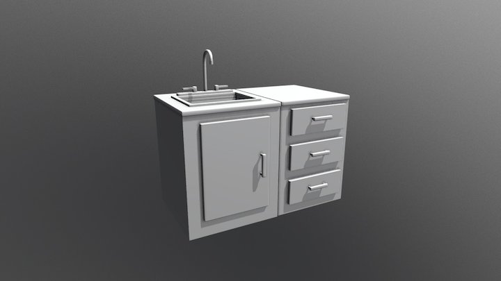 WIP: Sink & Counters 3D Model