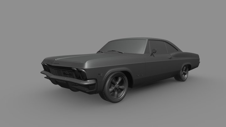 Chevrolet Impala 1965 3D Printable  Files 3D Model