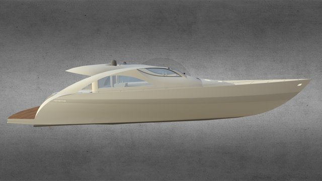 Pershing Yacht 3D Model