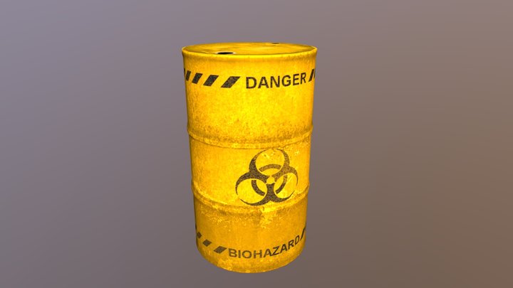 Bidon Biohazard 3D Model
