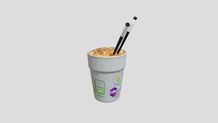 My_Instant_Noodle_Pack_05_Cup 3D Model