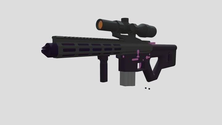 300 Blk Custom 3D Model