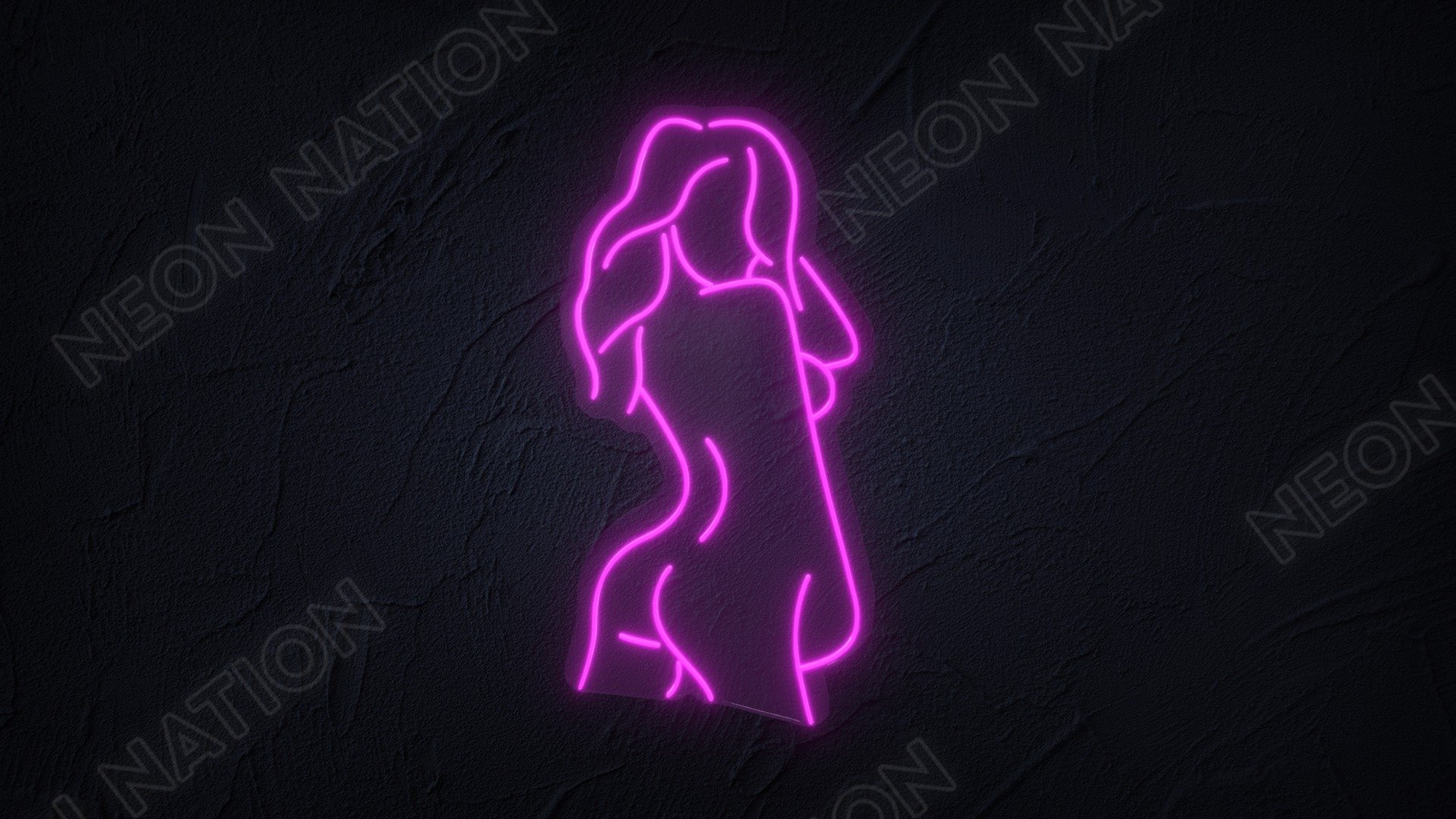 Naked Girl Neon Sign Published D Model By Michael Shortall Mikeshortall B Be