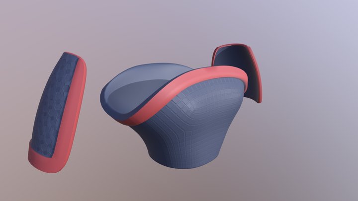 Armor Low_with normal 3D Model