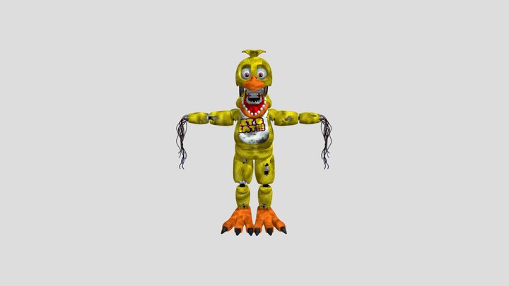 Coolioart_withered_chica_fnafsfm1 3D Model