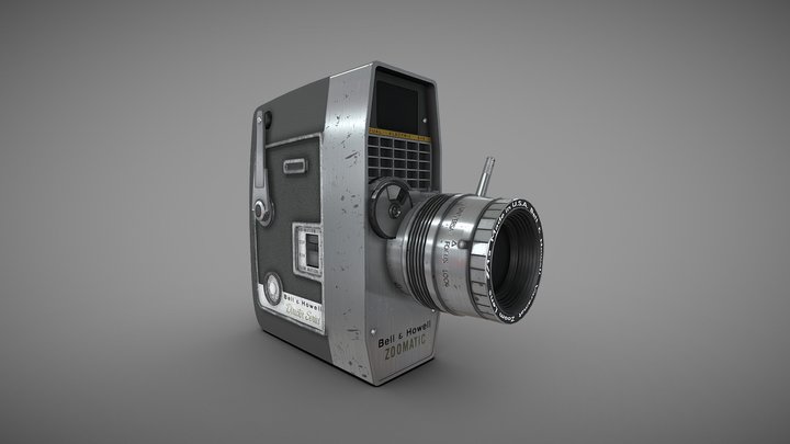 Bell & Howell Zoomatic 8mm Camera – Modello 3D gratuito STL