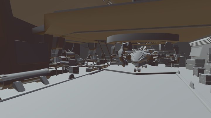 Hangar Level 3D Model