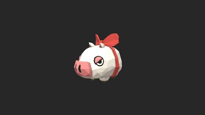 Ribbon Pig - MapleStory 3D Model