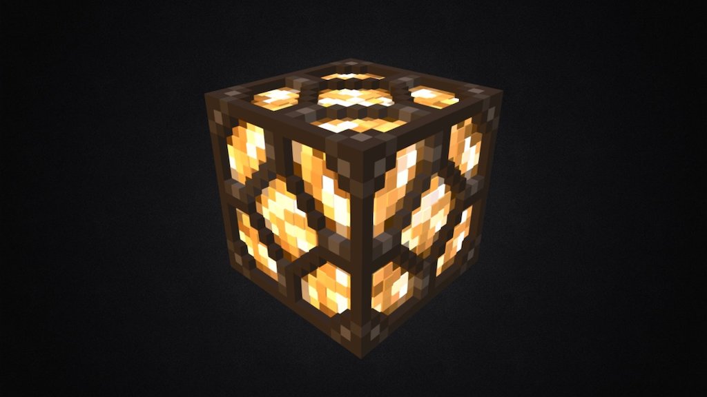 Minecraft Redstone Lamp Download Free 3d Model By Mareon Mareoncz B8034a7