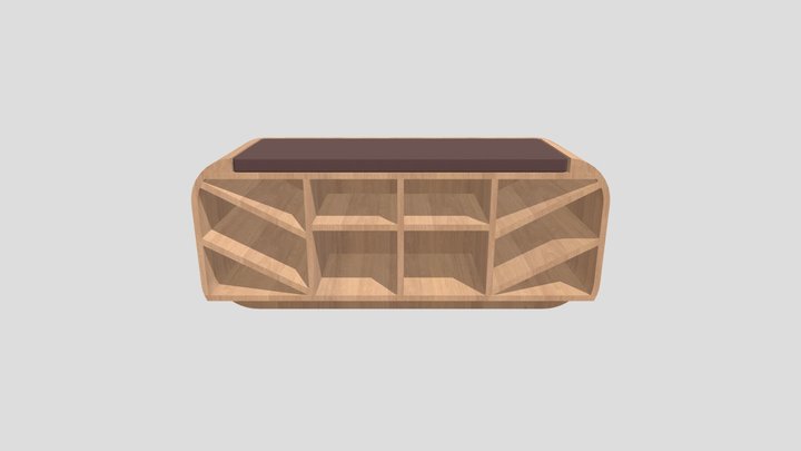 Bench - shoe rack 3D Model