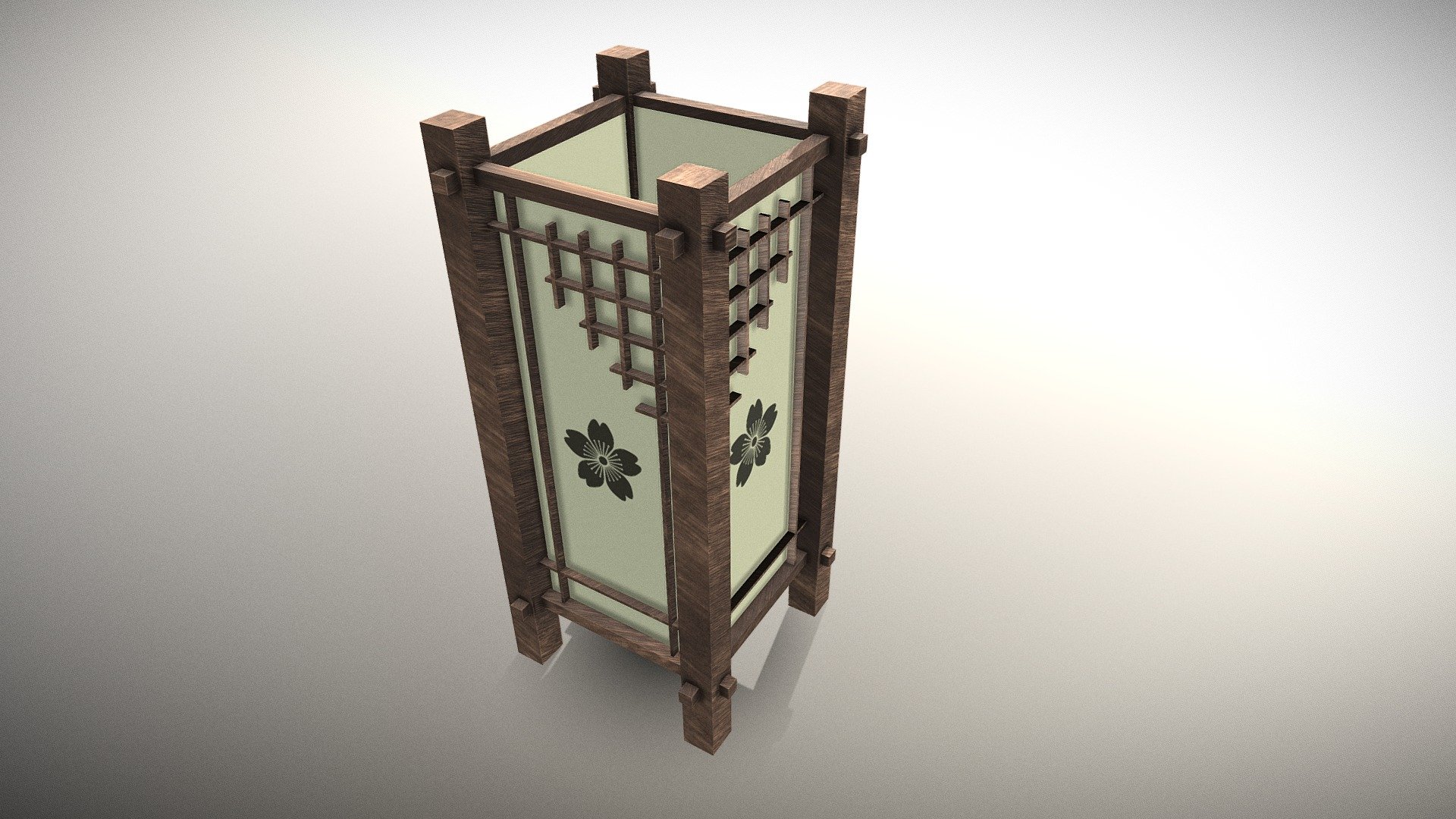 Japanese Andon standing lamp