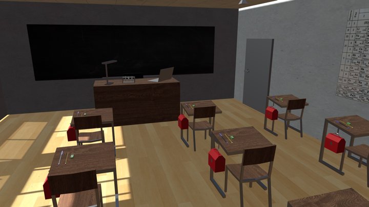 School Class 3D Model