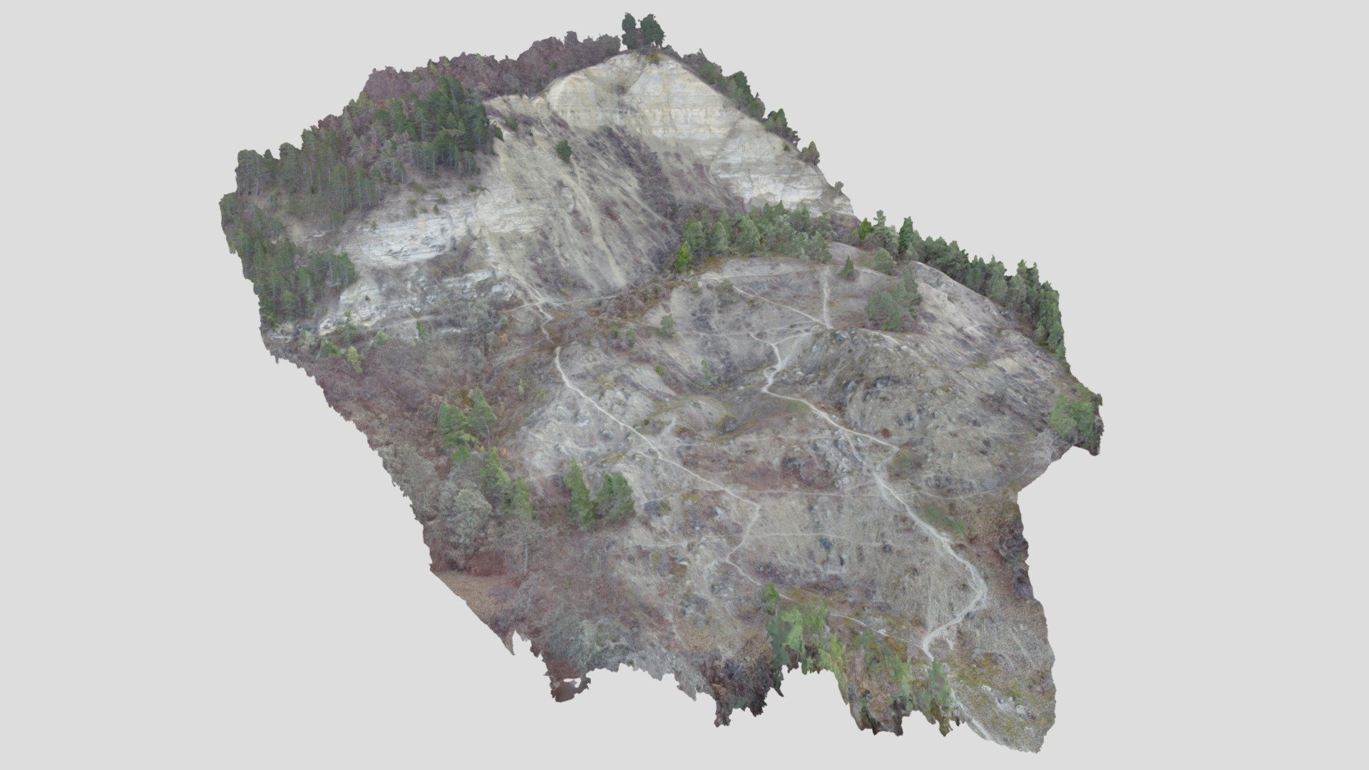 Dohlenstein landslide, Kahla, Thuringia