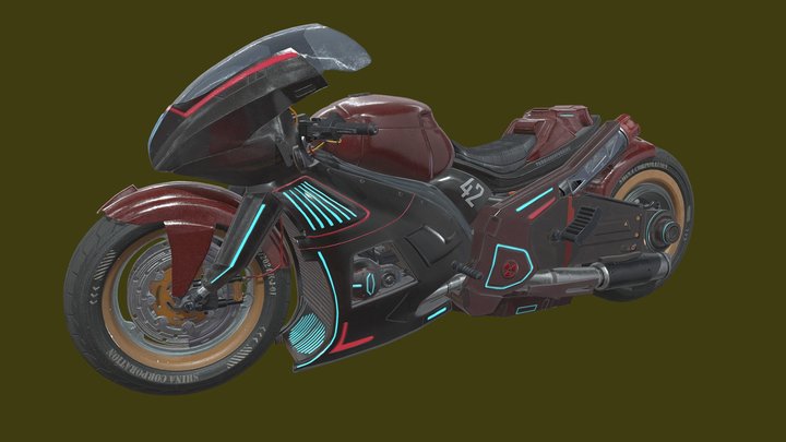 Bike_Sci-Fi 3D Model