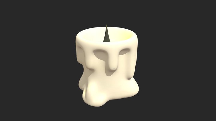 Small Candle 3D Model
