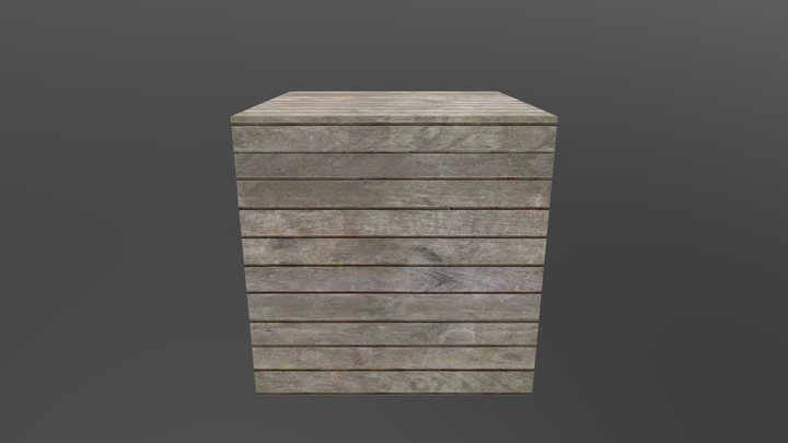 WoodenBox 3D Model