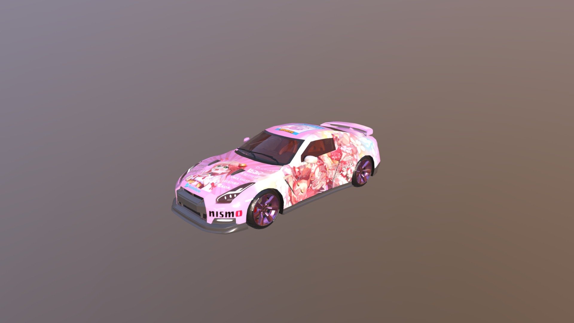 GTR_R35_Miko_Itasha - 3D model by mRmAO (@e07070128) [b807c82] - Sketchfab