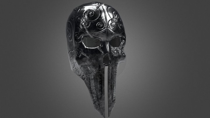 Grim Helmet 3D Model