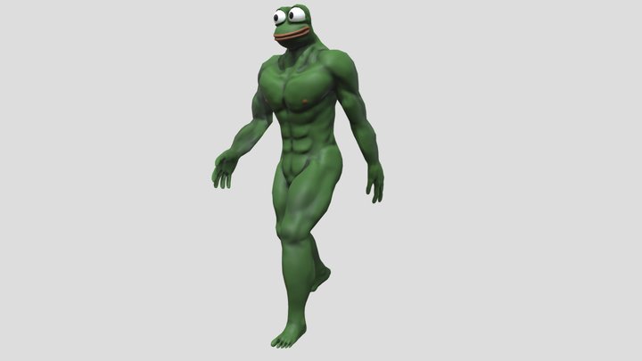 Pepe Walk Cycle 3D Model
