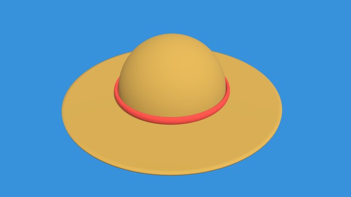 Straw Hat Clipart Yellow Hat - Monkey D Luffy Roblox - Free