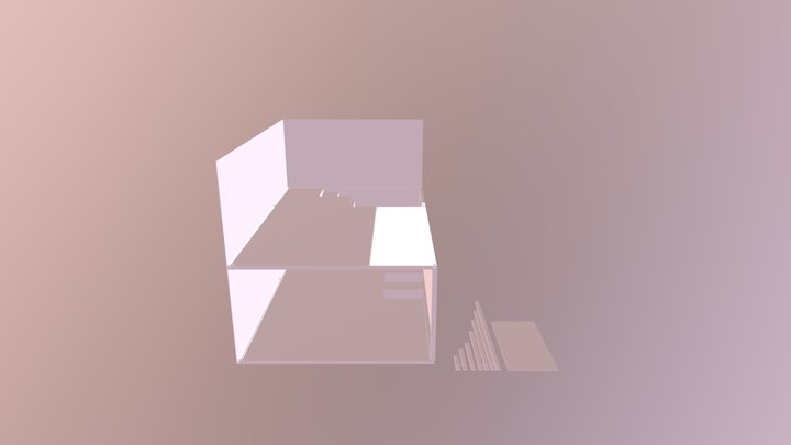 2 Story Floor Plan Garage Conversion 3D Model