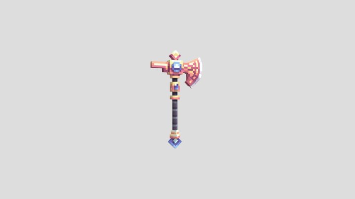 Fantasy Axe 3D Model