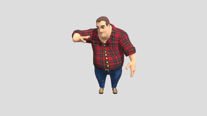 Cartoonic Man 3D Model