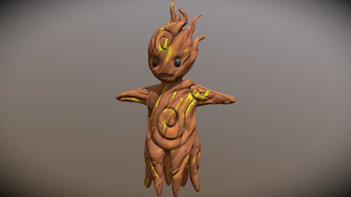 Treegirl v01 3D Model