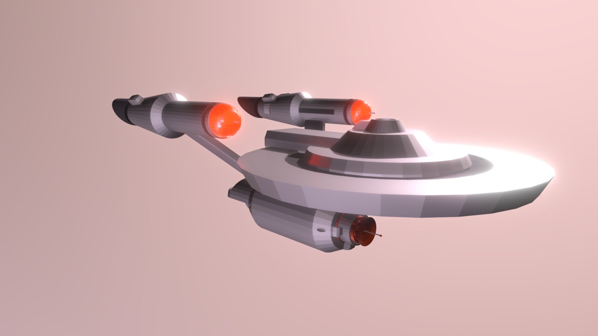 Venture Class Starship w/ materials