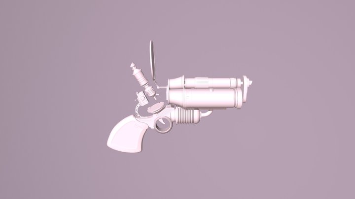 Steampunk Gun 3D Model