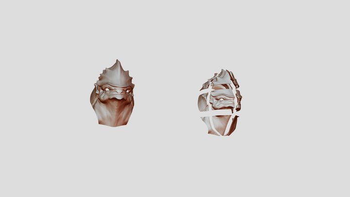 krogan_head 3D Model