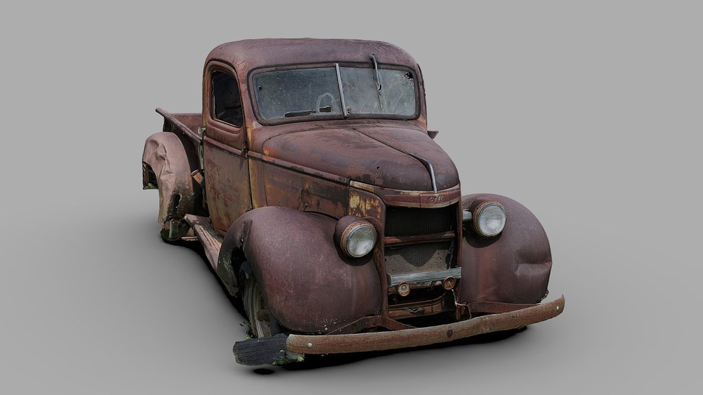 Rusty Old Truck (Free Raw Scan)