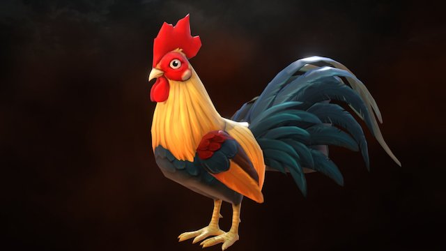 2017 Year of the Rooster 3D Model