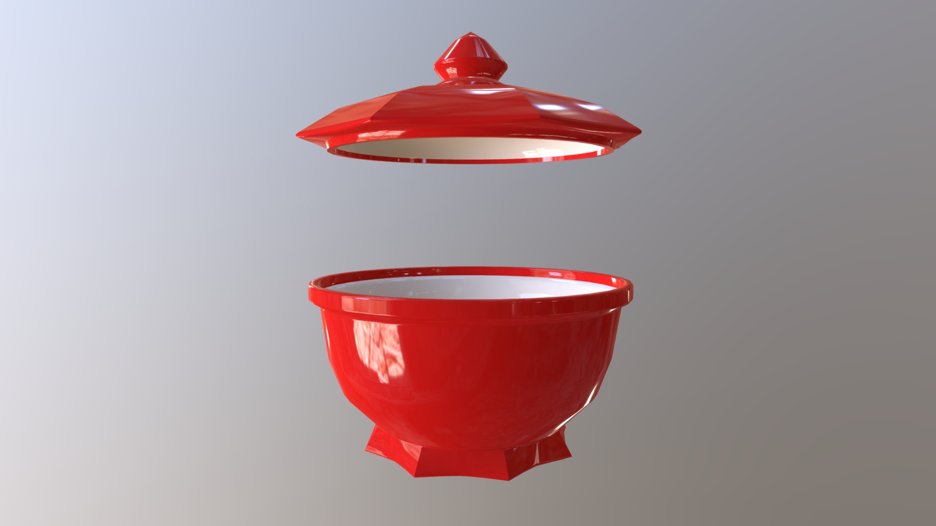 3D model Sugar Bowl - This is a 3D model of the Sugar Bowl. The 3D model is about chart.