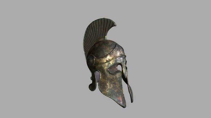 Spartan Helmet 3D Model