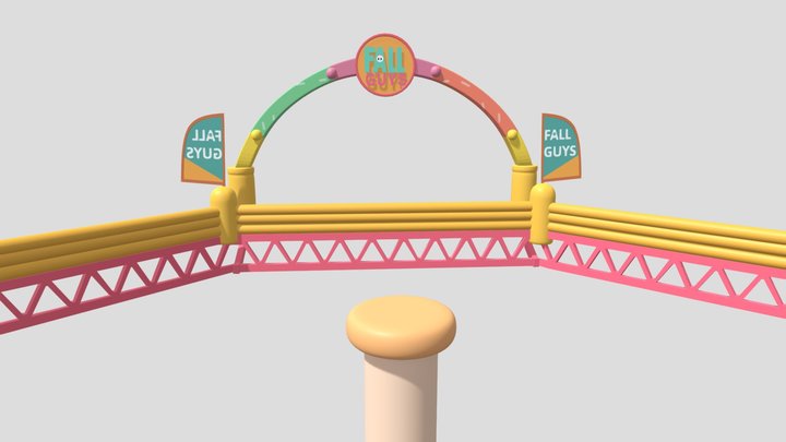 Mapa Fallguys 3D Model