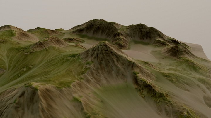 3D Terrain 3D Model
